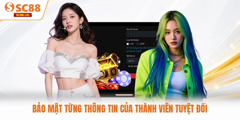 Đăng Ký SC88 Bảo mật từng thông tin của thành viên tuyệt đối